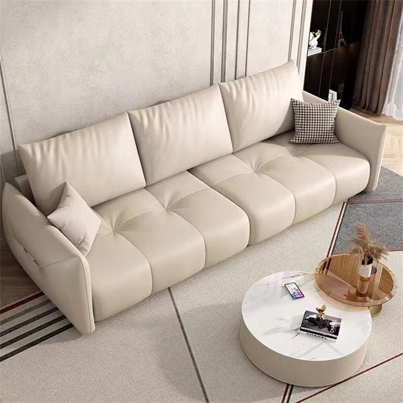 北欧免洗科技布沙发组合家用客厅大小户型直排创意设计师模块沙发