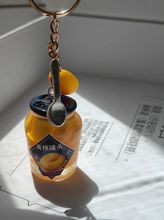 东北文创黄桃罐头钥匙扣黄桃罐头水果罐头冰箱贴磁贴磁性贴装饰跨