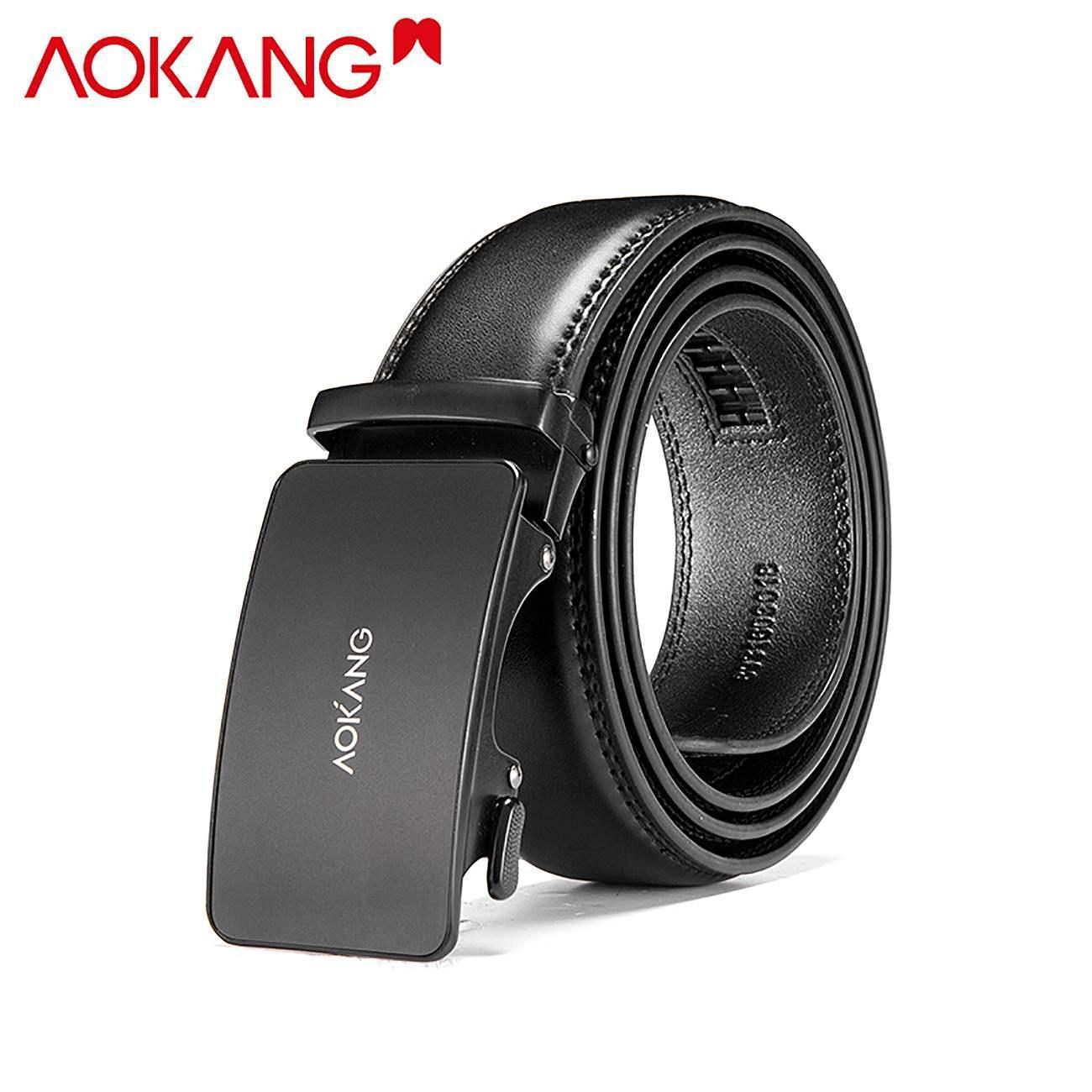 奥康皮带男士青年牛皮时尚商务自动扣裤腰带男百搭休闲裤带正品潮