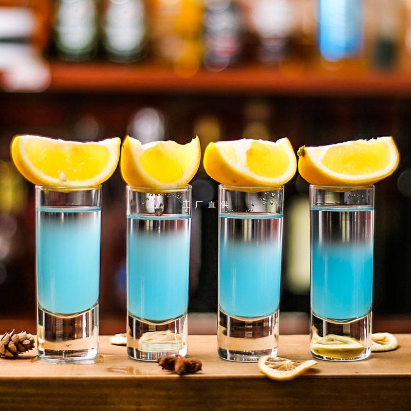 伏特加酒杯龙舌兰利口shot杯玻璃白酒杯子弹杯烈酒杯b52鸡尾酒杯