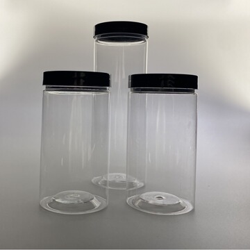 pet透明塑料罐 加厚密封罐 塑料罐子密封罐批发坚果零食包装罐