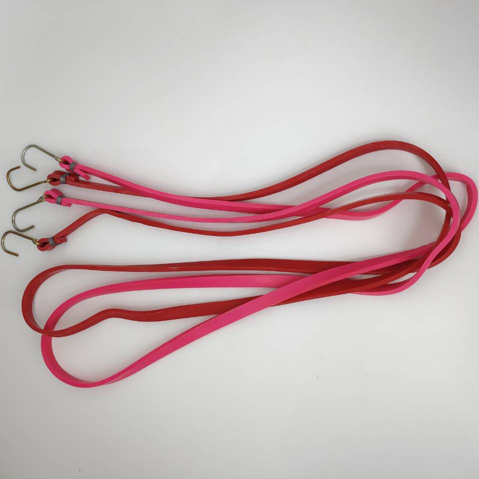 乳胶绑带绳 高弹牛筋帯钩扁车绳 松紧绳电动车捆绑绳弹力绳行李绳-阿