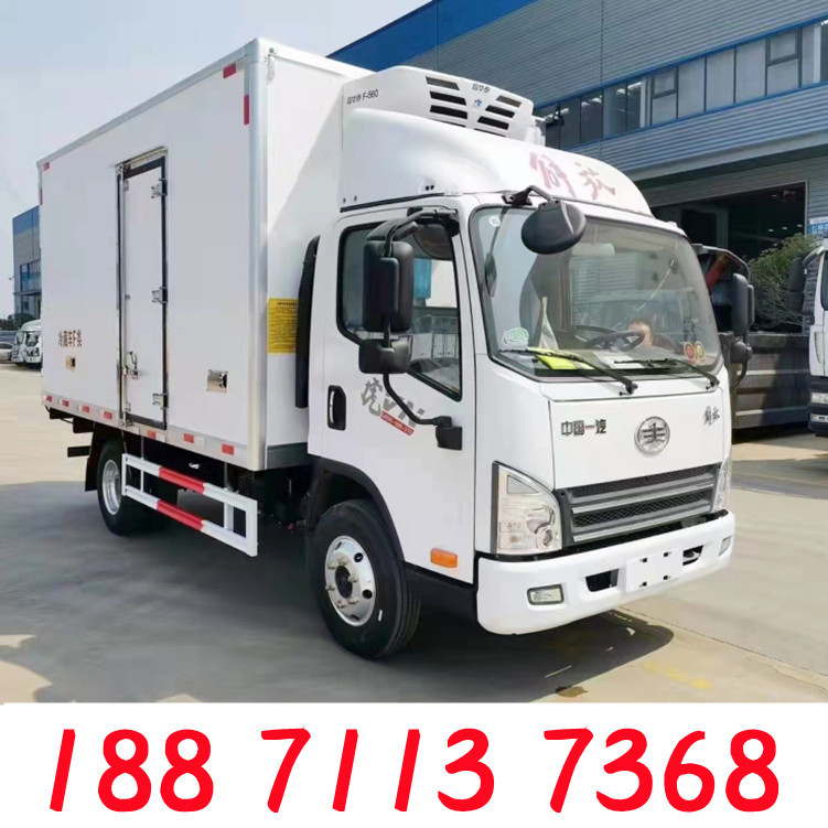 小型4.2米冷藏车冷链运输厢货车云内150马力解放虎v车