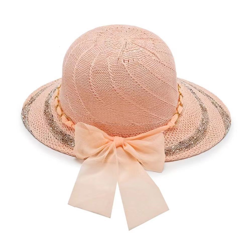 Women's Summer Sun Hat Big Brim Mother-in-Law Middle-Aged and Elderly Sun Hat Outdoor Travel Beach Sun Hat