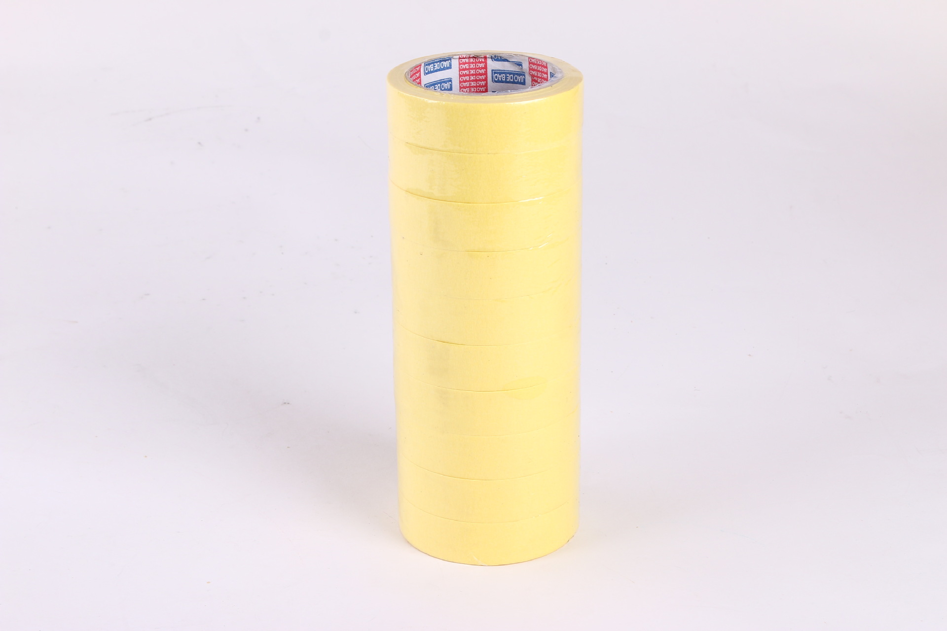 黄色美纹纸美纹胶定制单面胶装潢分色纸胶带汽车喷漆遮蔽