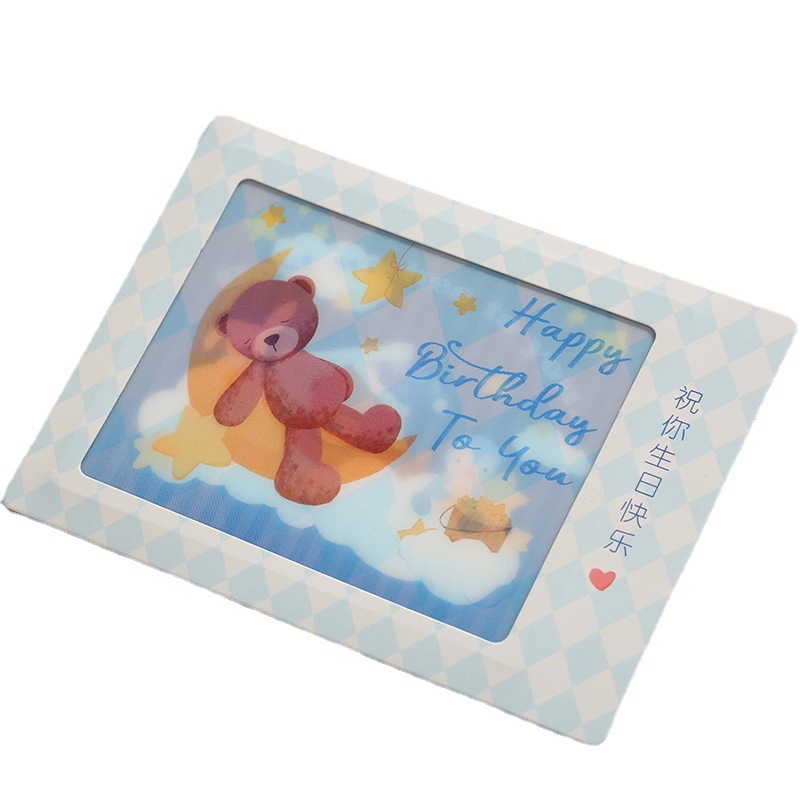 3d 3d Printing Card Production Birthday Blessing Holiday Gift Cute Cartoon Anime Gift Card