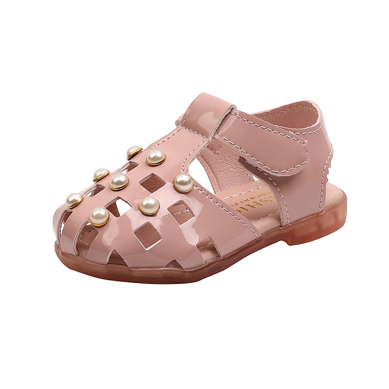 Processed Baby Girl Sandals Beef Tendon Soft Bottom 0-3 Years Old 2 Baby Non-Slip Toddler Shoes Summer Western Style Little Princess Shoes