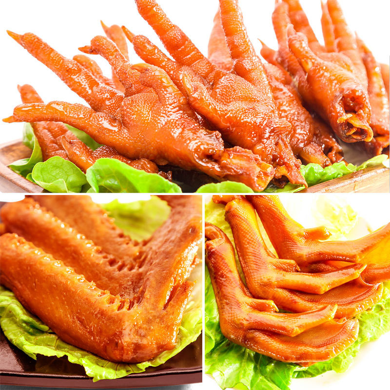 洪濑鸡爪礼盒 正宗福建泉州特产贻庆真空鸡爪鸭爪鸭翅 年货大礼包