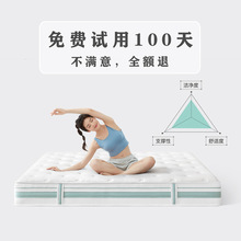 梦工坊乳胶床垫软硬两用家用环保席梦思高档弹簧床垫2024新款