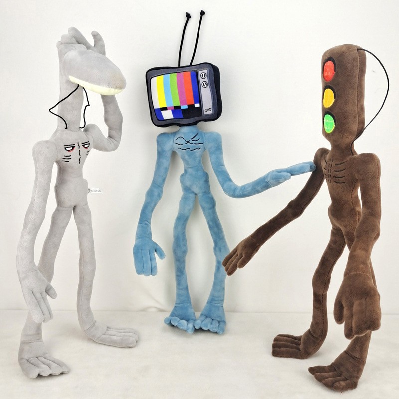 跨境siren head路灯人毛绒玩具公仔搞怪玩偶汽笛人圣诞万圣节礼物