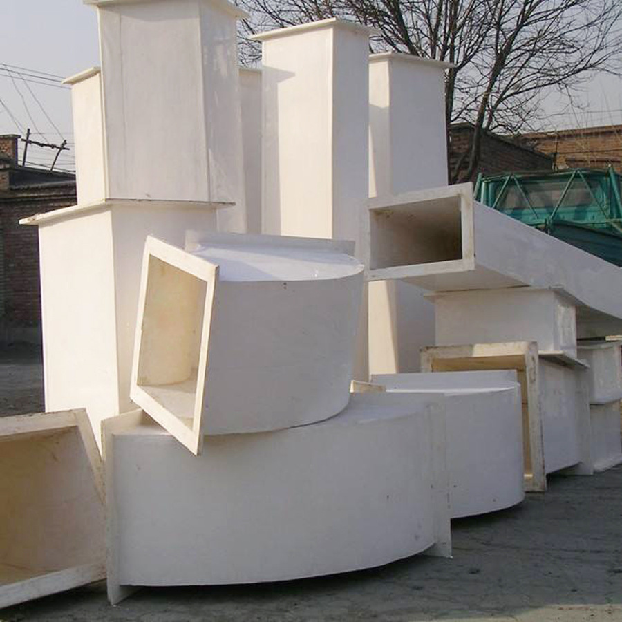 供应优良不燃型耐高温无机玻璃钢通风管矩形地下室防腐工业管道