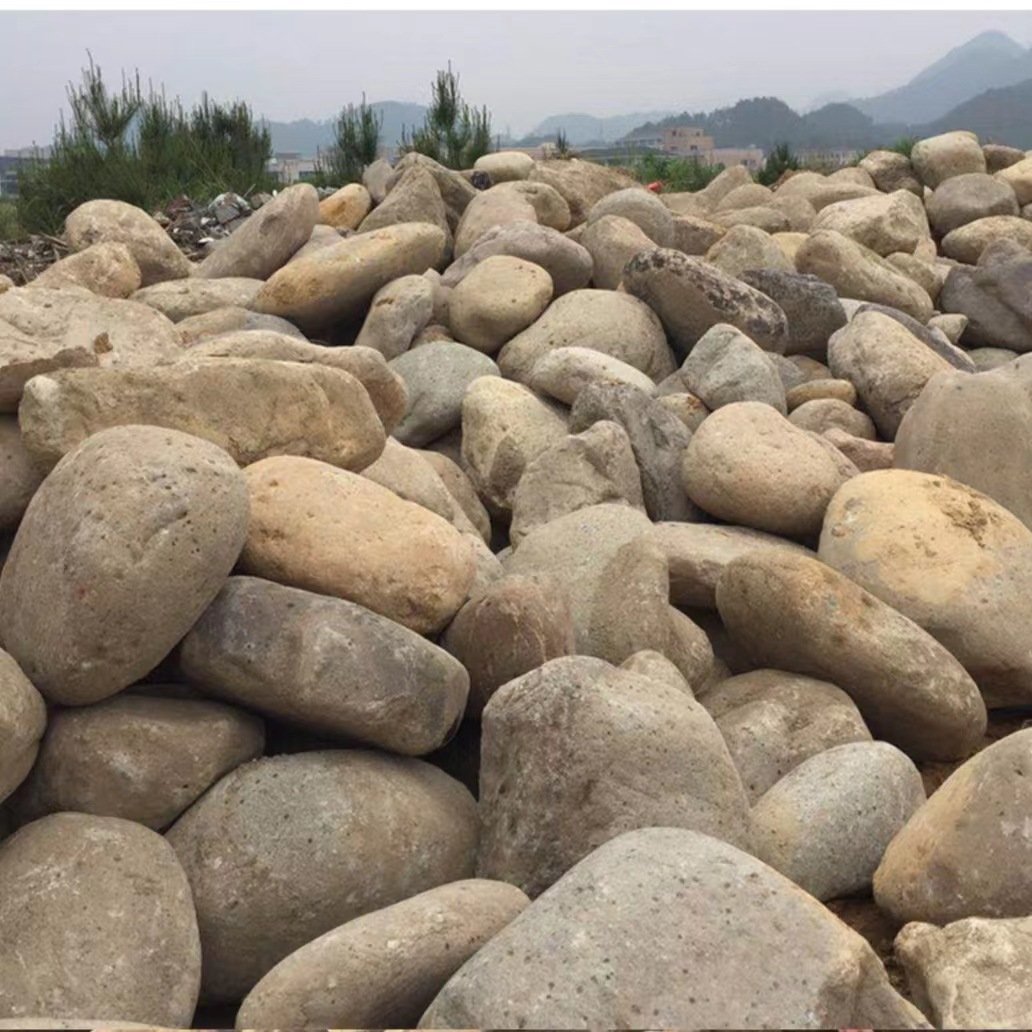 厂家批发园林铺路 景墙工程 别墅庭院建筑大块景观石刻字石鹅卵石