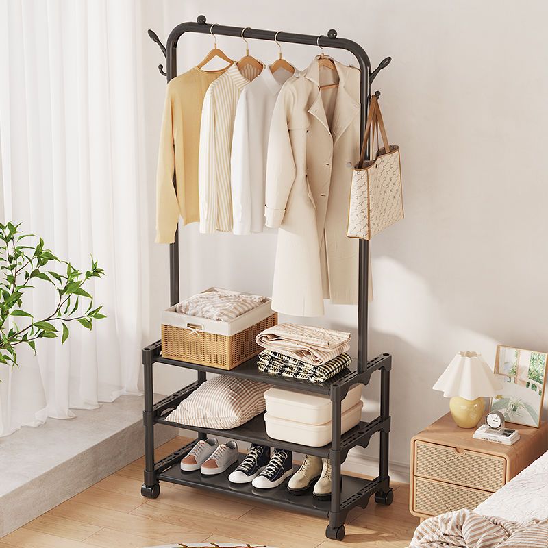 Simple Coat Rack Clothes Rack Floor Bedroom Movable Hanger Household Hangers Indoor Storage Rack