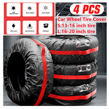 4Pcs Universal Auto 13-20 Inch  Car Spare Tire Cover Case跨