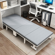 办公室午休折叠床单人躺椅家用简易硬板床便携陪护行军床午睡