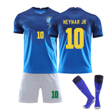 2021巴西主场10号内马尔足球儿童成人足球服训练服儿童成人套装