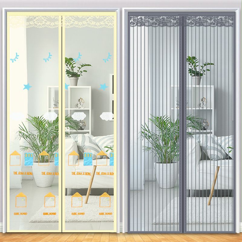 防蚊门帘家用免打孔卧室外门隔断帘子加密纱门纱窗磁吸魔术贴夏季