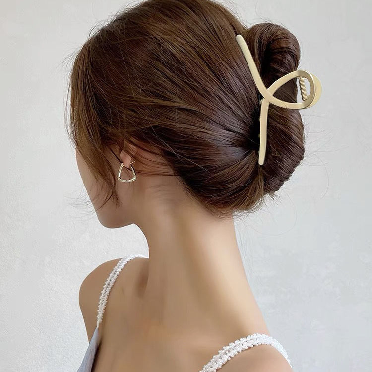 大号盘发气质金属抓夹鲨鱼夹韩国头饰后脑勺发抓发夹发卡头发夹子