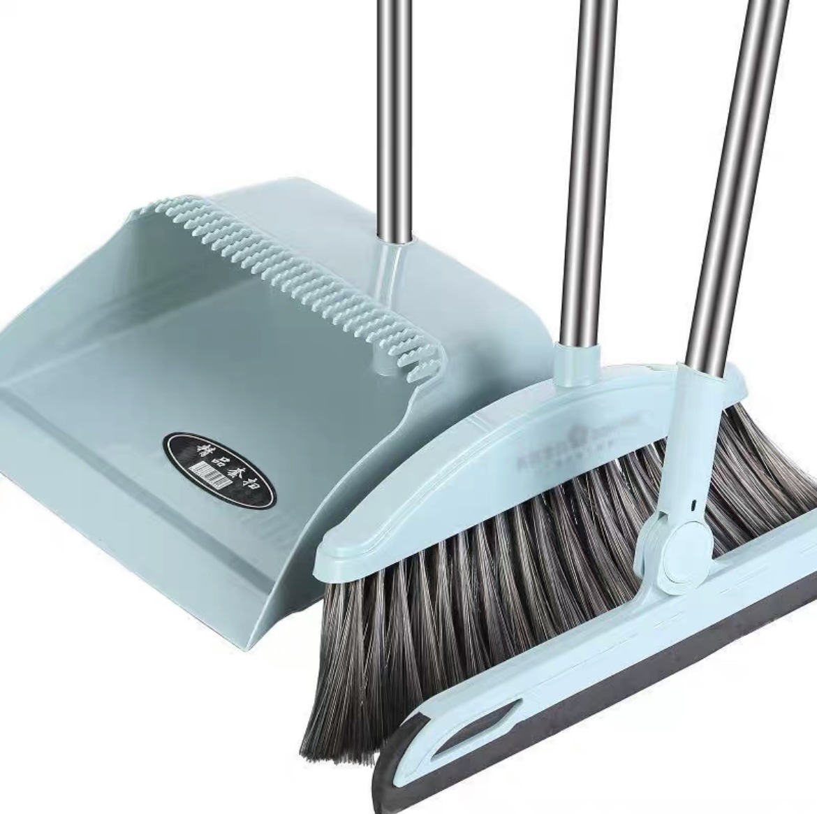 Factory Direct Sales Broom Set Household Cleaning Broom Dustpan Combination Broom Folding Sweeping Non-Viscous Soft Hair
