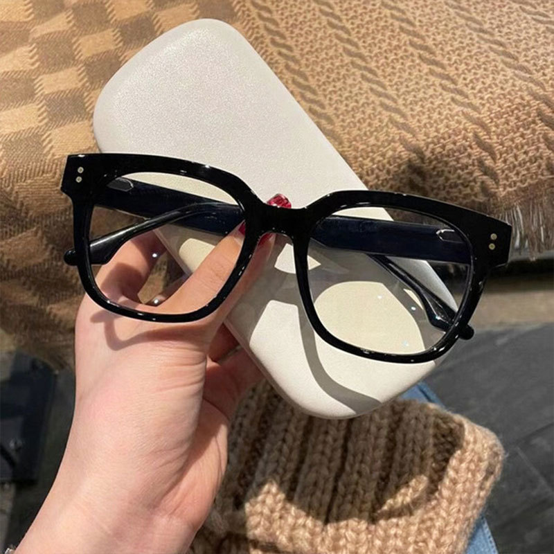 gm2021黑框平光镜潮太阳眼镜框架女防蓝光近视ins韩版复古墨镜