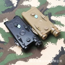 改装军模玩具红镭射PEQ2大容量适配20mm导轨指示器电池盒一件代发