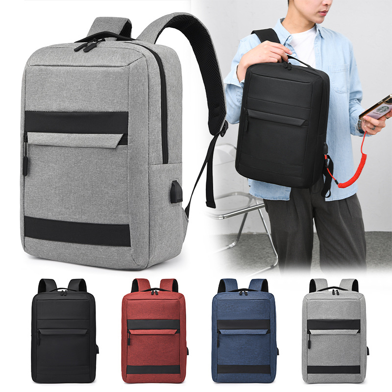 2023 Backpack Men's Casual USB Women's Sports Backpack Business Computer Bag Travel Bag Backpack Printing Logo