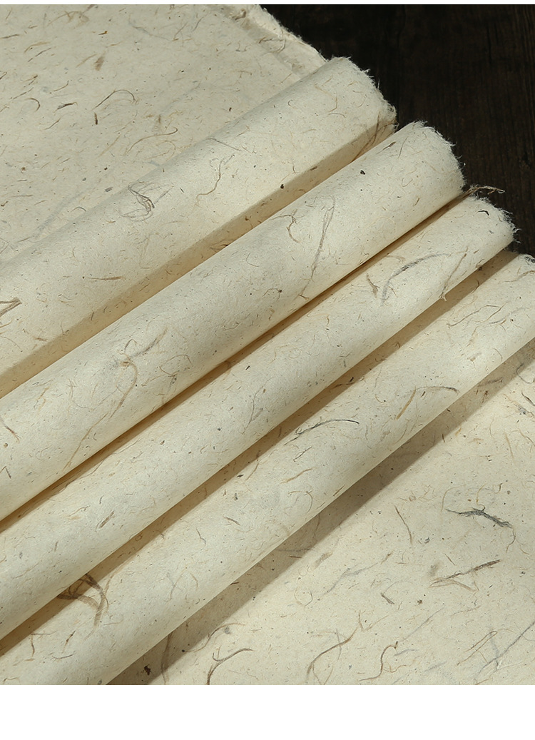 安徽泾县四尺六尺白色仿古云龙皮纸宣纸书法国画创作专用宣纸批发