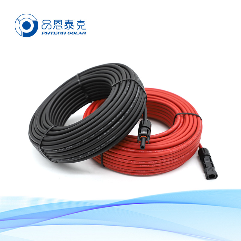 美规UL4703太阳能光伏直流电缆16AWG-2AWG辐照红黑线PV WIRE