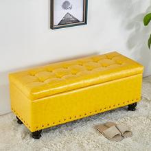 欧式床尾沙发凳长条凳可坐换鞋凳鞋柜储物试衣间凳子实木收纳凳箱