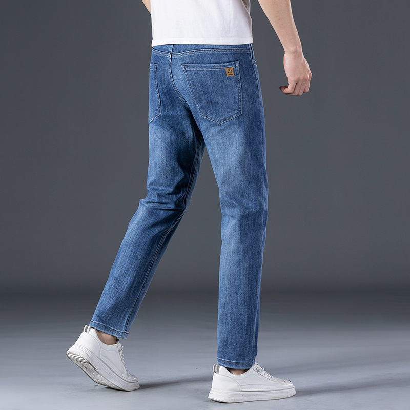   9 Seiko Embroidered Jeans Men's Super Soft Stretch ive Popular Quality Jeans All-Match Classic Men's Straight