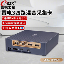 创视之星 CSZX-8504SH 雷电3采集卡4路HDMI/SDI 摄像机单反视频直