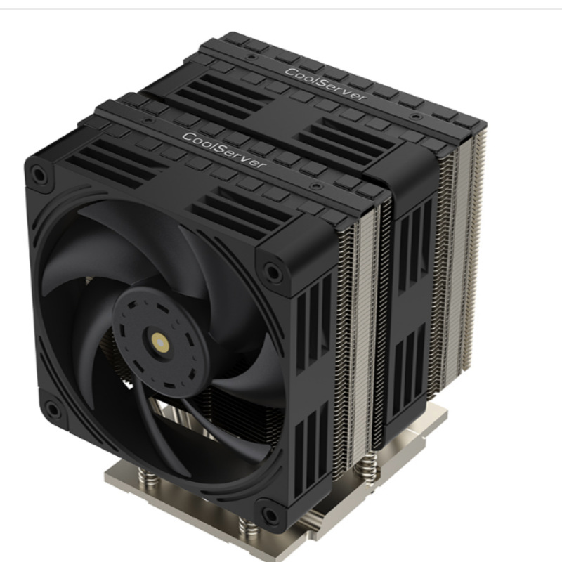 amd sp5铜底座 铝鳍片 6热管 可压450w ,amd,cpu散热器双风扇