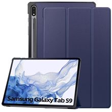 适用新款2023三星Tab S9平板保护套tabS9 11寸三折卡斯特双贴皮套