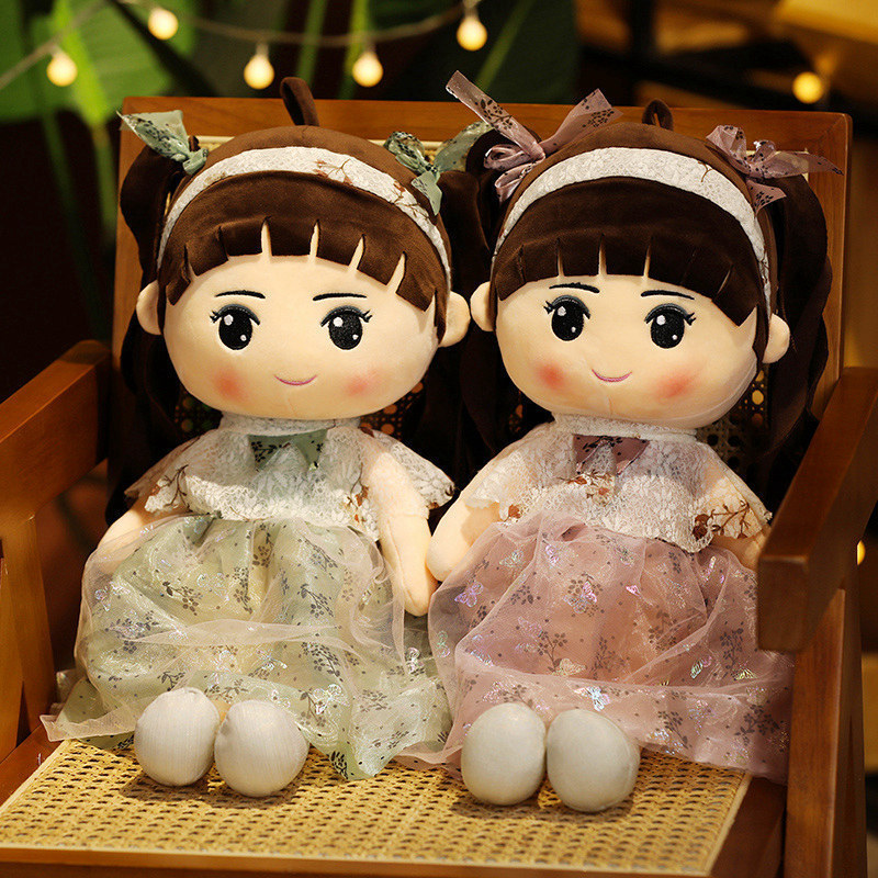 毛绒玩具批发可爱双马尾女孩布洋娃娃花仙子玩偶公仔小女孩公主