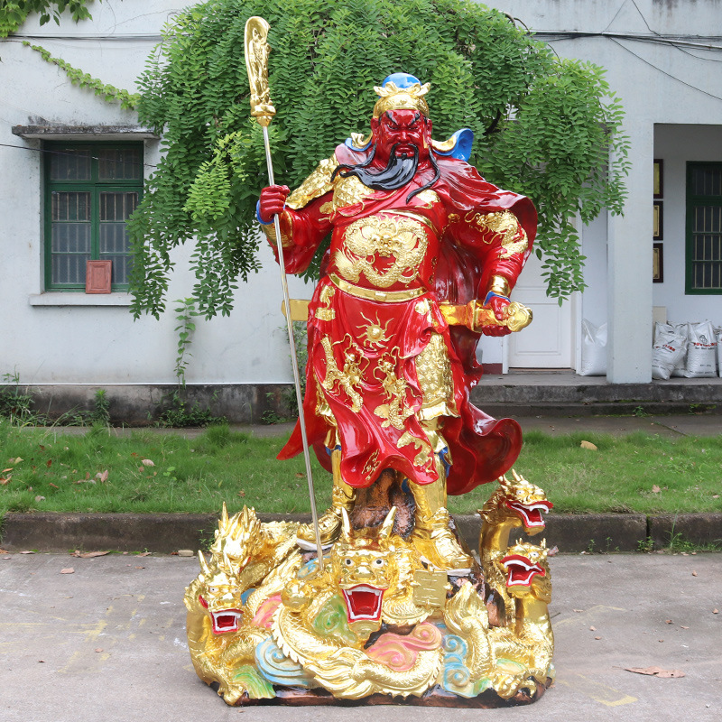 菩萨(关公)是否进口否尺寸绿袍九龙关公-65厘米高,横刀红袍-88厘米高