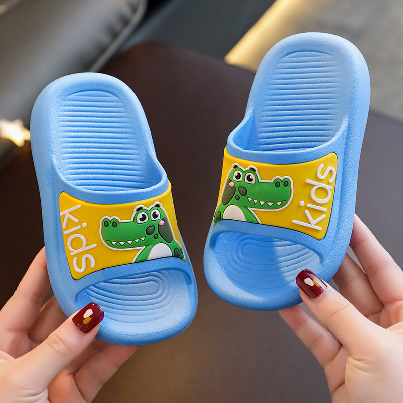 Children's Slippers Summer Trending Cartoon Cute Thickening Non-Slip Soft Bottom Home Children Baby's Bathroom Sandals