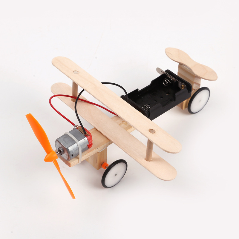 小学生手工科技小制作儿童发明实验科普模型玩具diy电动滑行飞机