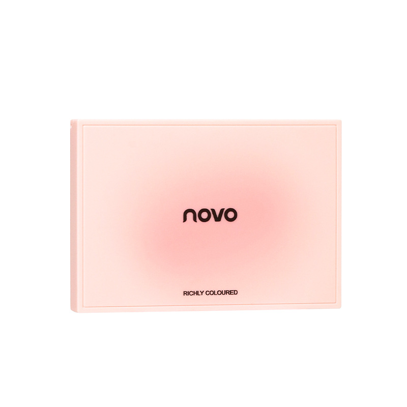 Novo Makeup Six-Color Comprehensive Eye Shadow Plate Earth Color Matte Thin and Glittering Pearlescent Brightening Highlight Repair Makeup Palette