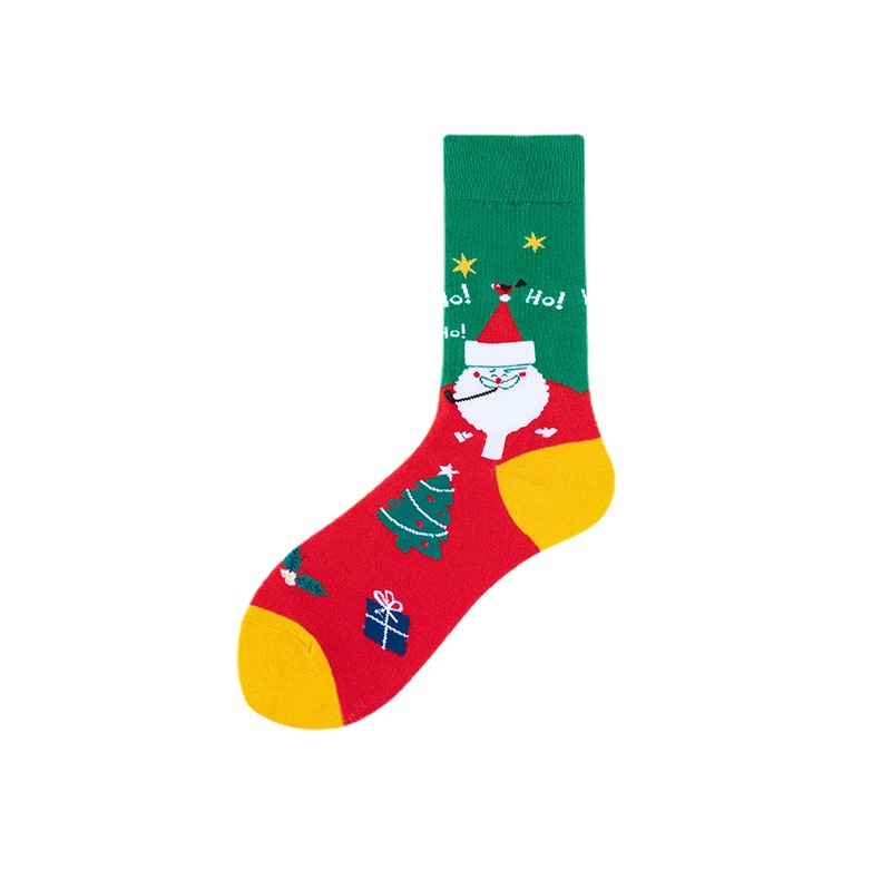 Socks Christmas Comfortable Cotton Socks  Autumn and Winter New Foreign Trade Wholesale Christmas Socks  Girls Christmas Gifts Amazon Wholesale