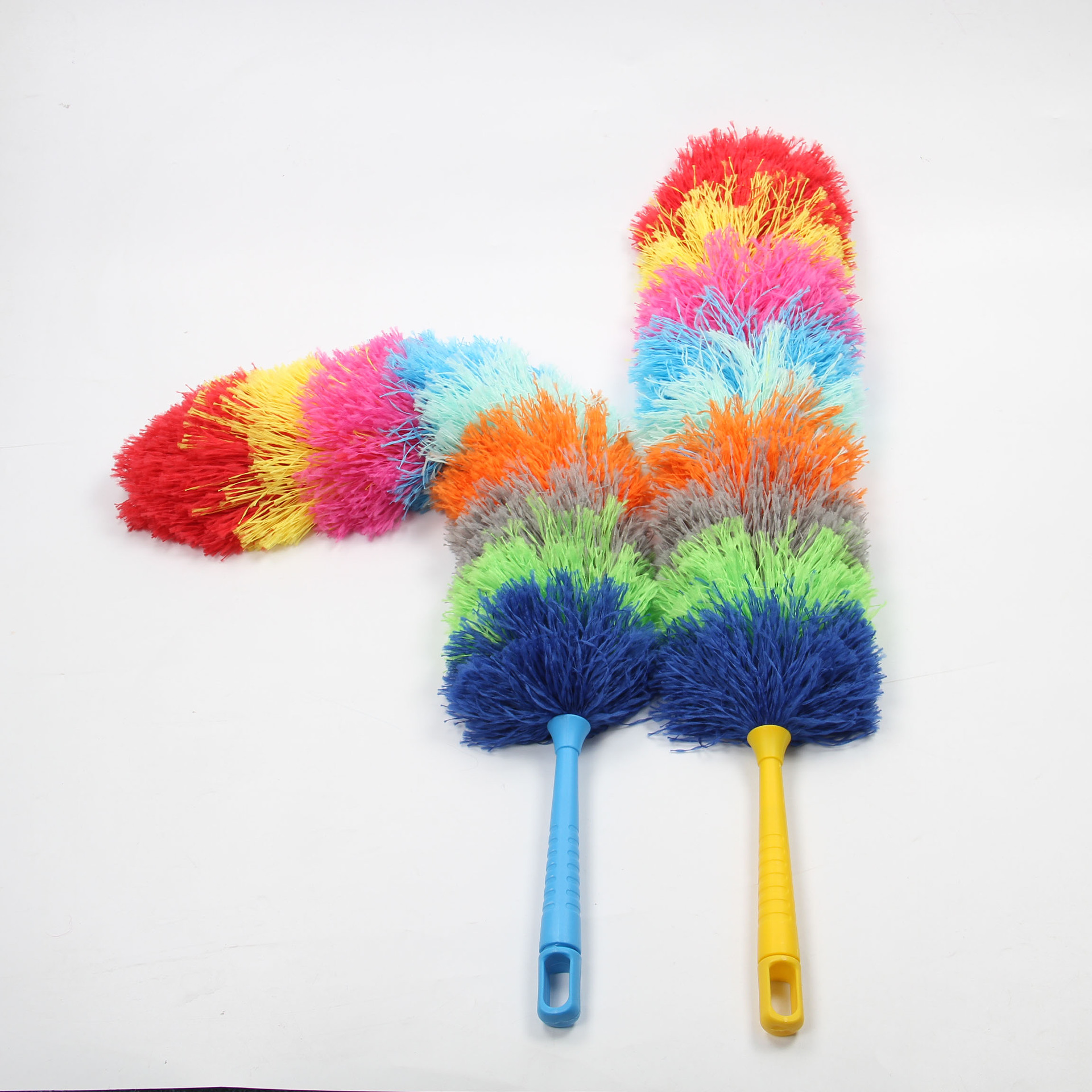 Cross-Border Hot Selling Superfine Fiber Feather Duster Household Cleaning Dust Remove Brush Environment-Friendly Flexible Feather Duster