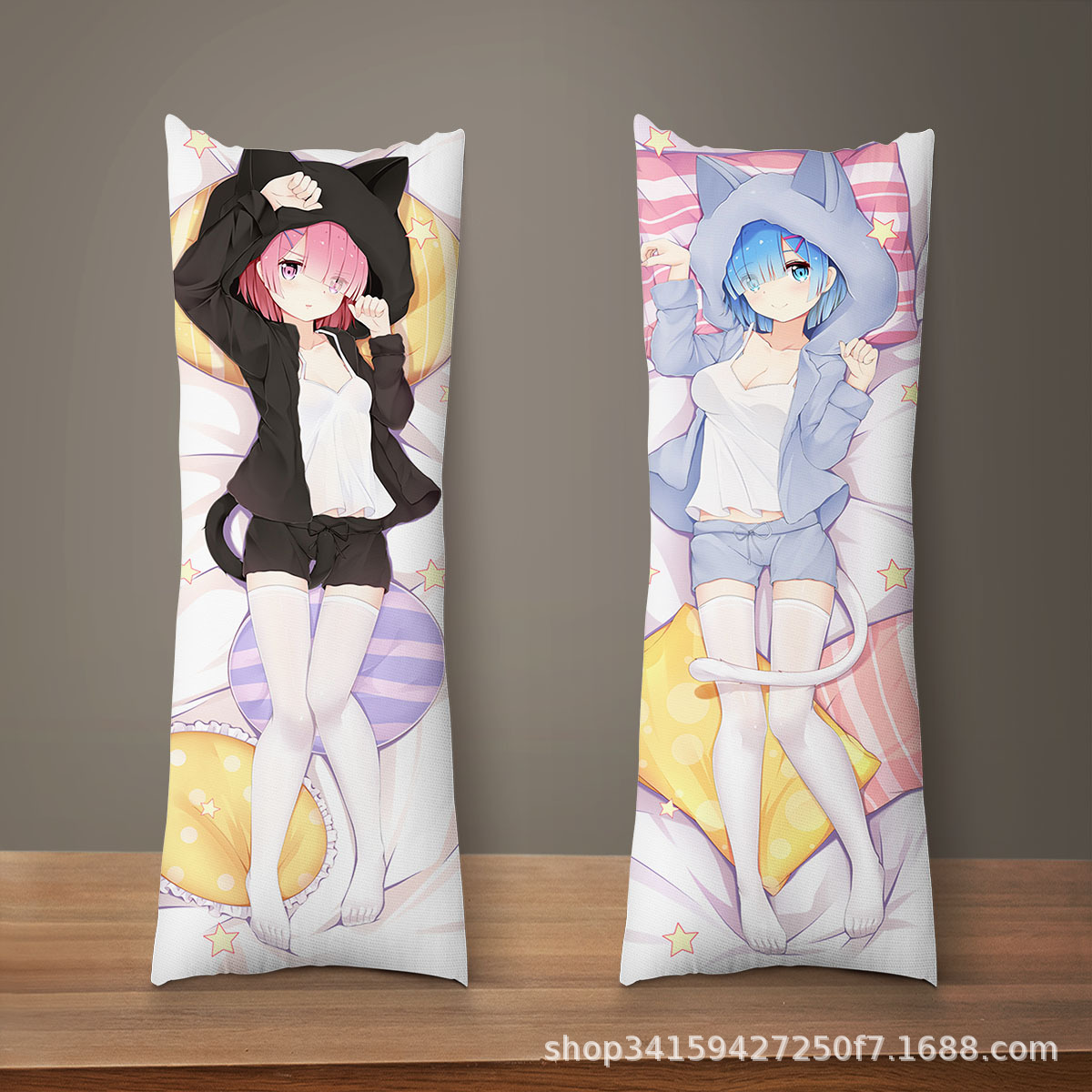 蕾姆拉姆等身抱枕长抱枕套从零开始的异世界生活跨境电商靠枕靠垫