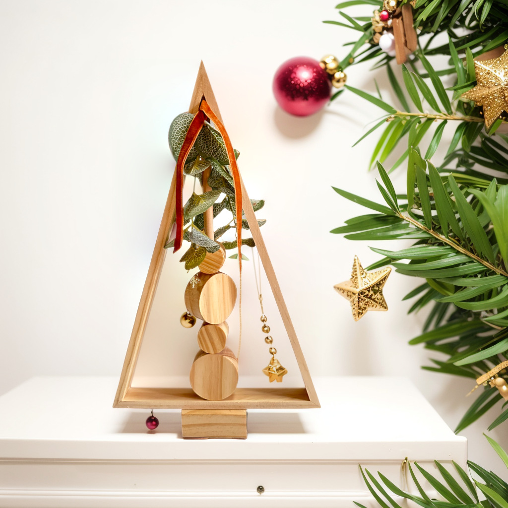 创意圣诞松木工艺品居家排队摆件各类尺寸大小-阿里巴巴