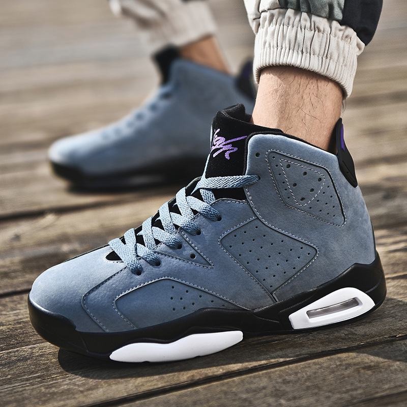 春季新款厚底aj6高帮篮球鞋乔6战靴男女运动休闲运动鞋情侣鞋跨境