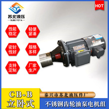 苏北液压CB-B立卧式不锈钢齿轮油泵电机组（变频电机)加工定制