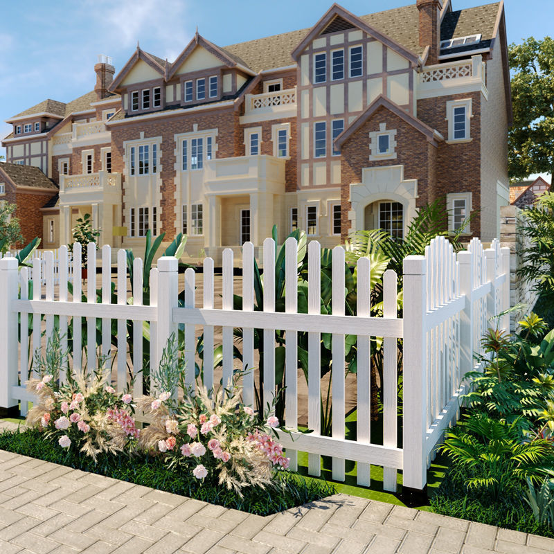 木栅栏别墅庭院围墙栏杆小院菜地围栏花池木头栅栏花园防腐木门