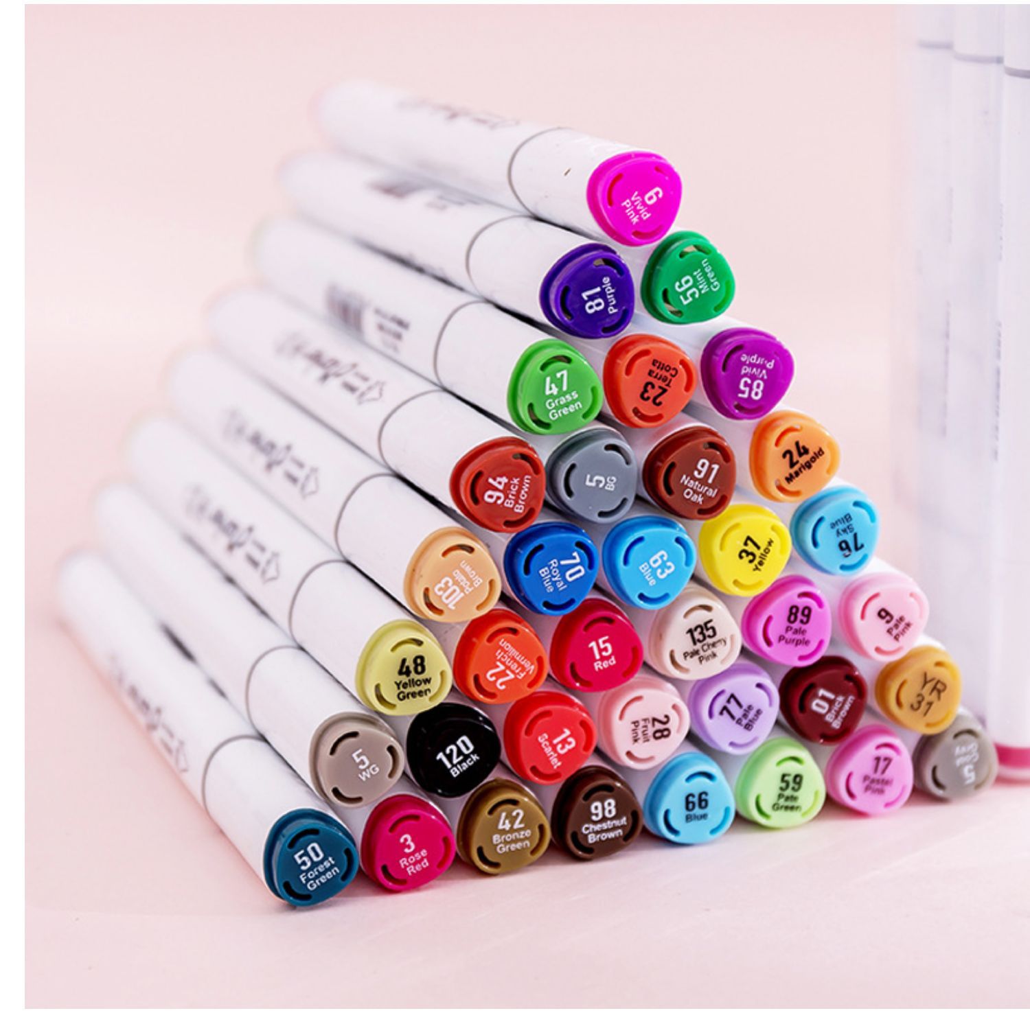 酒精马克笔双头粗细12/24/36/60勾线笔儿童小学生彩笔套盒装批发