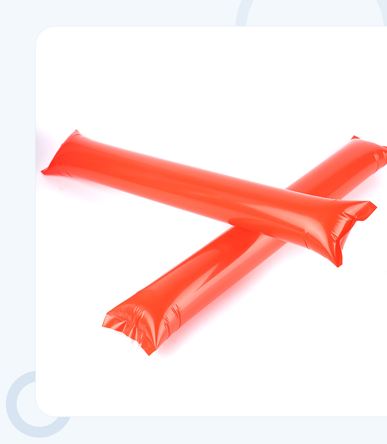 厂家批发pe充气助威加油棒演唱会比赛晚会酒吧欢呼敲击应援啦啦棒