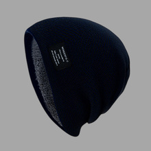 加绒针织毛线帽 2022新款冬季户外套头韩版加厚防风帽子跨境现货