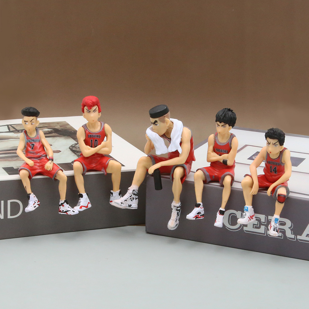 灌篮高手湘北五虎汽车摆件篮球球鞋装饰手办男孩父亲生日派对甜品