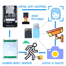 ESP32-CAM板WIFI无线控制套装兼容Arduino编程智能小车机器人套件